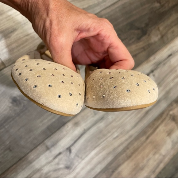 Stuart Weitzman Bling Ballet Flats Suede 8M - Picture 5 of 8